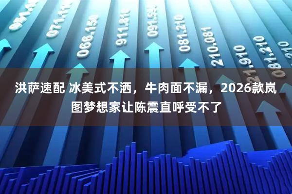 洪萨速配 冰美式不洒，牛肉面不漏，2026款岚图梦想家让陈震直呼受不了